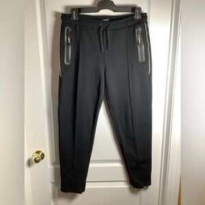 DKNY Black Joggers with Zippered Pockets